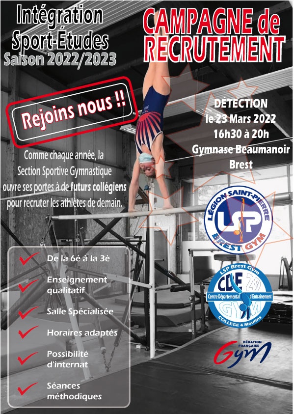 Les jeunes gymnastes à l'entraînement